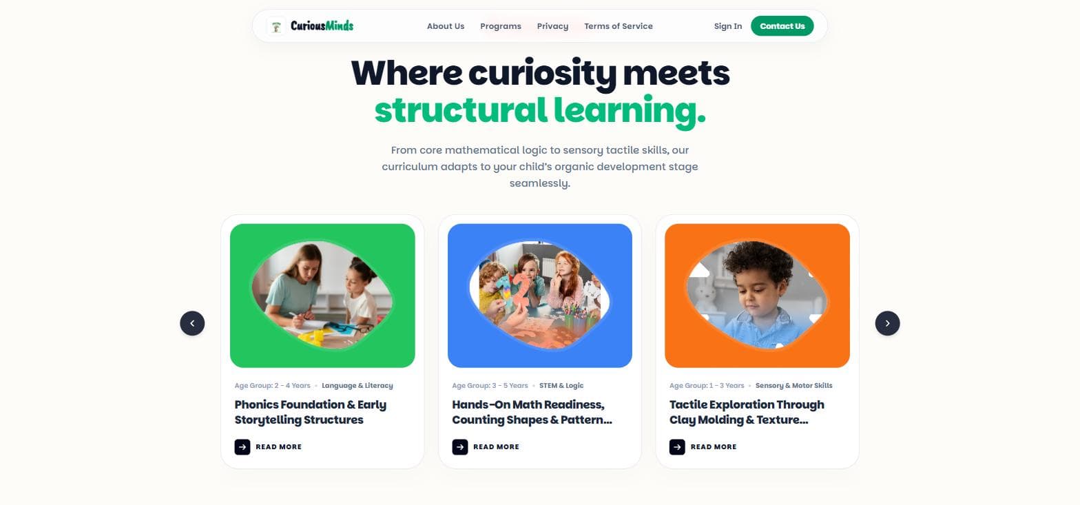 Curious Minds Daycare screen 3